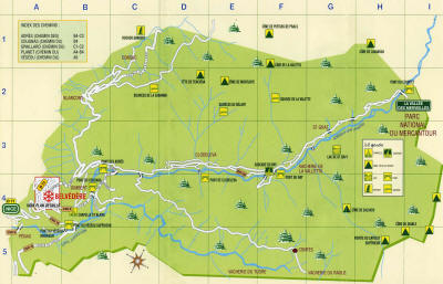 Carte et plan de la Gordolasque à Belvédère - Vallée de la Vésubie 06 Alpes Maritimes