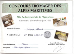  Fromages de chèvres de Lantosque - Vésubie aux portes du Mercantour et de Nice - Alpes Maritimes Côtes d'Azur - France 