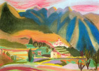 Pastels & Craies Marc ABRIAS - Vsubie Alpes Maritimes