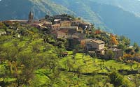Utelle, village perch de la Vsubie dans le 06 Alpes Maritimes