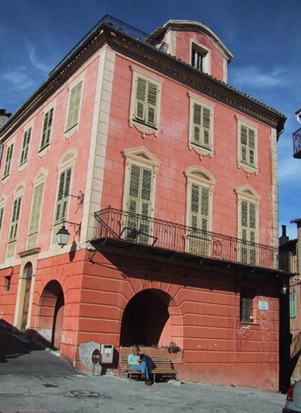 Utelle, village des Alpes Maritimes.